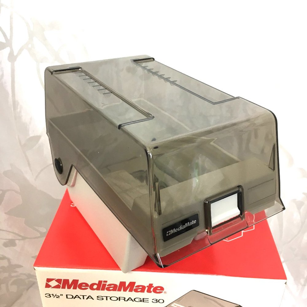 Media Mate 3 1/2" Floppy Disk Storage Box Case Holder NWT NOS
